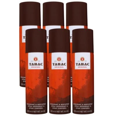 Tabac Original 6 x 200 ml Deodorant & Bodyspray Deo Spray Body Spray Set - Bild 1 von 2
