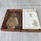 THE HOLY BIBLE in a Wood Box Memorial Edition Illustrated, Catholic