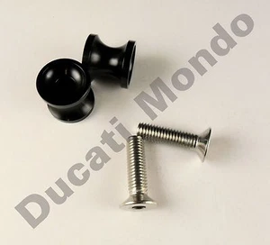 Billet paddock stand spools hook bobbin black for Ducati 749 999 M8 8mm - Picture 1 of 1