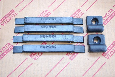 TOYOTA LAND CRUISER FJ40 FJ45 BJ40 BJ42 HJ47 WINDSHIELD CUSHION RUBBER HOOD SET - Image 1 of 4