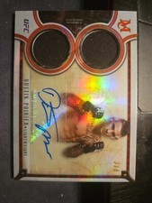 2018 Relic Auto /8 Dustin Poirier  Topps Ufc 🔥 🔥 🔥 Dual Relic Signature RARE