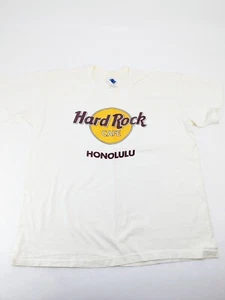 Vintage Hard Rock Cafe Hawaii Einzelstich weißes T-Shirt Herren Größe Large 90er - Bild 1 von 7