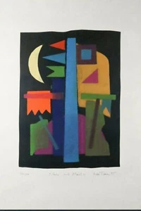 Ruth Tesmar /Arche mit Mond/ Lithographie/handsigniert/ 200 Exemplare/von 1995 - Picture 1 of 2