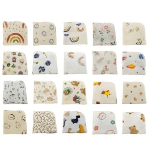 Cotton Face Towel Burping Cloth Newborns Square Towel 4-layer Small Handkerchie - Picture 1 of 26