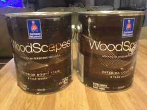Sherwin Williams WoodScapes Außen Acryl Massivhaus Fleck 2x1 Gal - grau - Bild 1 von 7