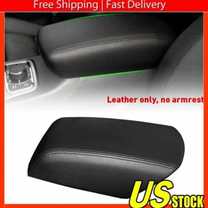 Fits 2011-2018 Ford Explorer Leather Console Lid Armrest Cover Black Stitch - Picture 1 of 12