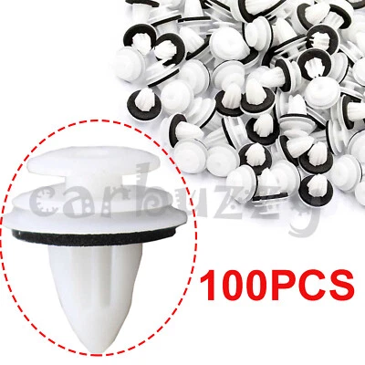 9MM Hole Car Door Trim Retainer Clips For Mitsubishi Eclipse Endeavor Galant  - Image 1 of 4