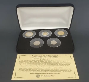Pope John Paul II Last Three official Vatican Coin sets 1999, 2000, 2001 - Picture 1 of 12