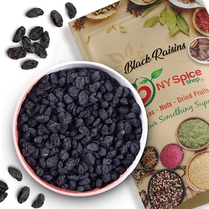 Black Raisins - Afghan Kishmish - by NY Spice - FREE SHIP - Picture 1 of 3