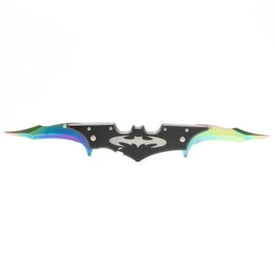 MYSTICAL BLADES 11.25" DARK KNIGHT RISES ASSISTED SPRING BATMAN DUAL BLADE FOLDING KNIFE BANE