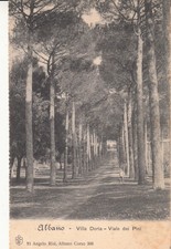 Post card ITALY ITALY ITALY ALBANO villa doria aviale dei pini stamp 1913