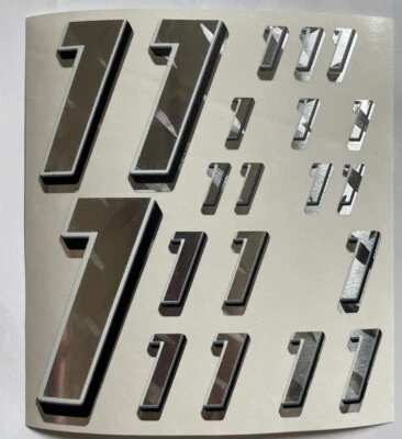 Descuento - Placa de diamante cromada plateada con caja R/C blanca y negra #1 L Foto 1 de 4