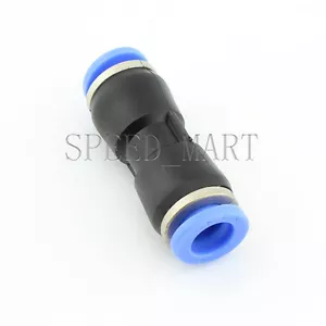 Pneumatic Air 2 Way Quick Fittings Straight Push In Connector 8mm Tube Hose - Picture 1 of 2