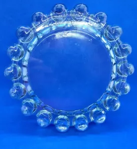 VINTAGE, 7.25", CANDLEWICK LARGE ASH TRAY, CLEAR GLASS, pre-owned. - Picture 1 of 2
