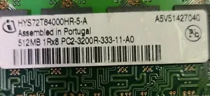 Infineon HYS72T64001HR-5-A 512MB 1Rx4 PC2-3200R-333-11-H0 RAM Memory - Picture 1 of 5