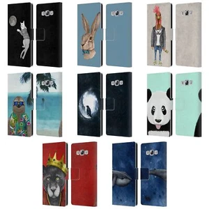BARRUF ANIMALS LEATHER BOOK WALLET CASE COVER FOR SAMSUNG PHONES 3 - Picture 1 of 14