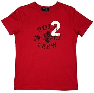 NEW SZ 4 BOYS POLO RALPH LAUREN T SHIRT RL 1967 BULLDOG POLO CREW KIDS - Picture 1 of 3