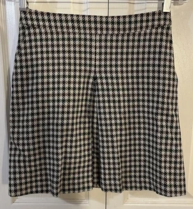 Boss Hugo Boss Damen Minirock Hahnentritt gefüttert Wollmischung Taschen Größe 0 - Bild 1 von 14