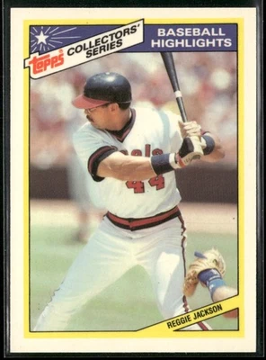 1987 Topps Woolworth Baseball Highlights Reggie Jackson California Angels #4 - Image 1 of 2