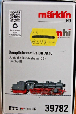 MÄRKLIN H0 39782 kaum bespielt  BR78 1002 DB Dampflok mfx-dig. Sound OVP - Bild 1 von 4