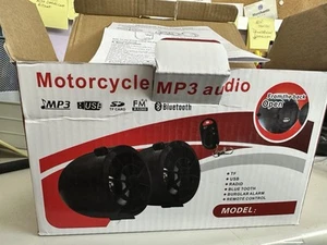 Motorcycle MP3 Audio Bluetooth Remote Speakers - Picture 1 of 2