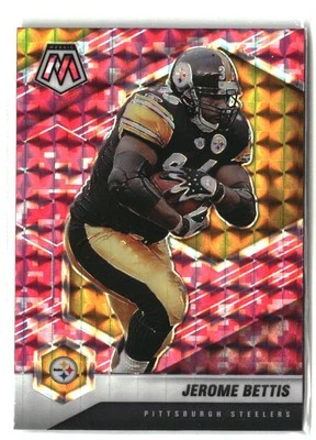 2021 Panini Mosaic #168 Jerome Bettis Prizm Camo Pink - Image 1 of 2