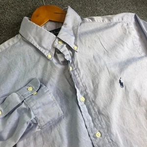 Ralph Lauren Hemd Herren 16,5 32/33 Blau Classic Fit Langarm Kleid Knopf - Bild 1 von 10