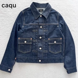 caqu Denim Jacket Type 2nd Indigo Blue Selvedge Modern Fit From Japan - Picture 1 of 7