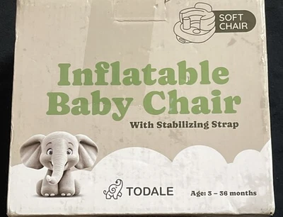 Asiento de bebé inflable para bebés de 3 a 36 meses con bomba de aire incorporada asiento de piso para niños pequeños Foto 1 de 3