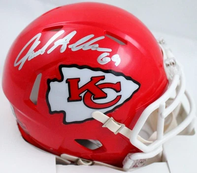 Minicasco de velocidad autografiado por Jared Allen Kansas City Chiefs-Beckett con holograma Foto 1 de 4