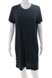 Rag & Bone Womens Round Neck Short Sleeve Pullover T-Shirt Top Navy Size L - Picture 1 of 6