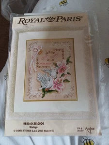 Royal Paris Cross Stitch Kit- Marriage - Picture 1 of 3