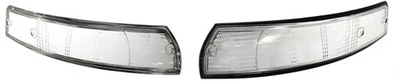 porsche 911 912 turn signal lens clear -black trim Left & Right 69-73 Long Hood Foto 1 de 4