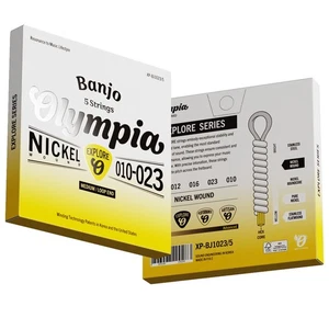 🎵 Olympia Explore Series Banjo Saiten - Nickel umsponnen - Loop End - heller Ton - Bild 1 von 9