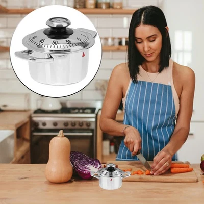  Kitchen Timer Mechanical Contaminuti Da Cucina Per Cucinando Di Cottura - Immagine 1 di 4
