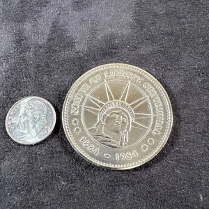 ESTATUA DE LA LIBERTAD CENTENARIO 100 ANIVERSARIO EL REGALO DE LA LIBERTAD MONEDA EX ESTADO - Imagen 1 de 6
