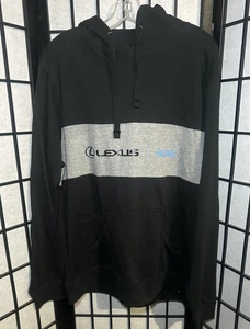Lexus Logo schwarz grau Herren Hoodie Sweatshirt Größe L - Bild 1 von 5