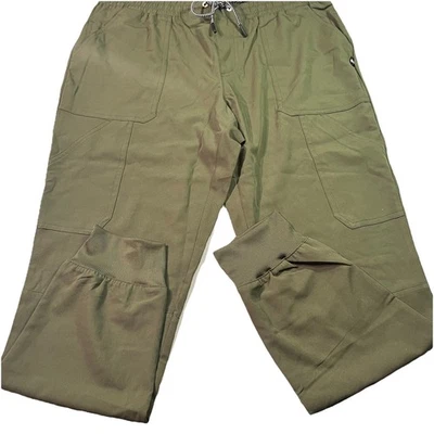 Beyond Scrubs Women's Joy Jogger Drawstring Pants Bottoms Size Medium Green EUC - Image 1 of 4