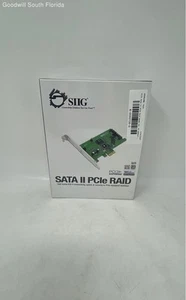 SIIG Sata II PCI E Raid Model No SC-SAER12-S2 RAID Controller Card In Box - Picture 1 of 7