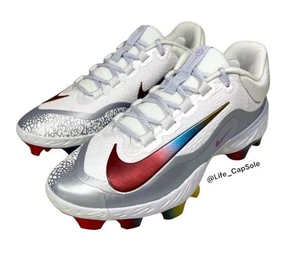 Größe 12 Nike Alpha Huarache Elite 4 Low MCS FQ7724-106 weiß hyperviolett Herren - Bild 1 von 10