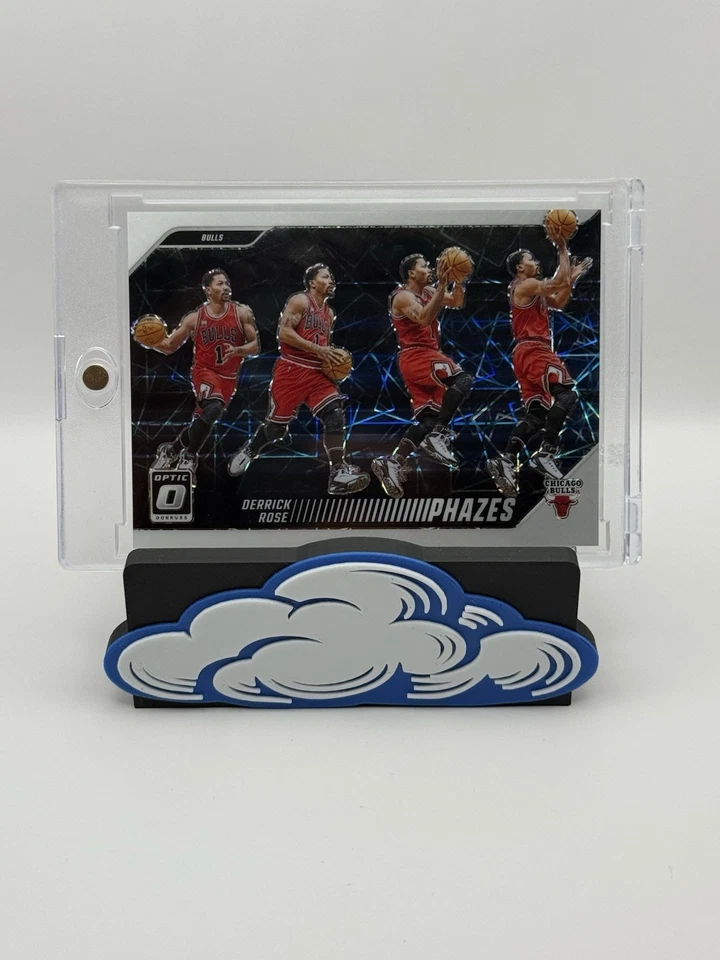 Derrick Rose 2024-25 Optic PHAZES Lazer Holo Prizm SSP #9 Chicago Bulls Estuche Hit Foto 1 de 2