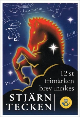 Astrology Horoscope Signs Star Signs 12 Stamps Sweden FDC Used Booklet 1999 - Image 1 of 2