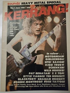 Kerrang! Magazine No. 1 June 1981 First Issue AC/DC Angus Young Ozzy Motörhead - Picture 1 of 7