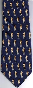 Seta Necktie Statue Of David Repeat Navy - Picture 1 of 3