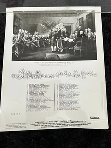 Orig. Foto de prensa de películas 1972 "1776" Firma de la Declaración de Independencia" - Imagen 1 de 1