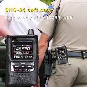 Original Walkie Talkie Softcase SHC-34 für Yaesu FT-3DE/FT-3DR Griffradio - Bild 1 von 9