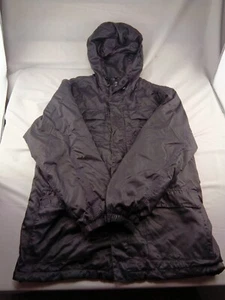 Land’s End Fleece Lined Squall Waterproof Jacket women M Hooded Black - Picture 1 of 3