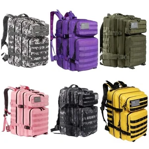 USA Tactical 45L Military Tactical Backpacks Army Pack 3 Day Bug Out Bag - Picture 1 of 93