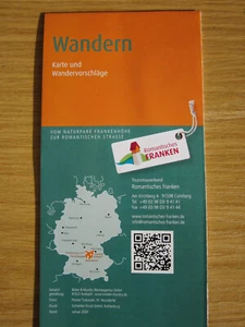 Wandern Romantisches Franken Wanderkarte - Bild 1 von 1