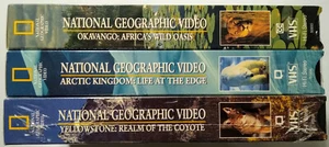 NEW 3 VHS lot National Geographic World's Last Great Places Yellowstone Arctic + - Picture 1 of 10